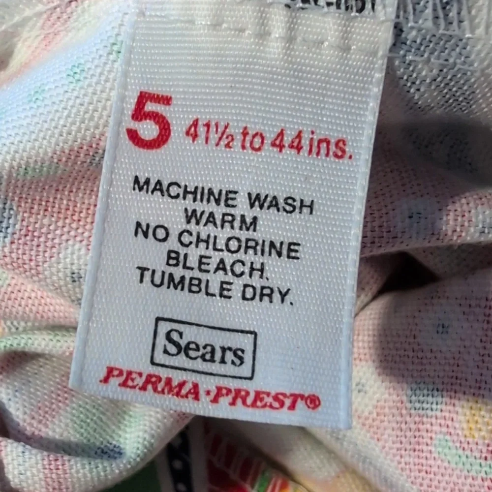 70s Sears Vintage Girls patchwork Floral Print Flare‎ Pants & Matching Set Rare